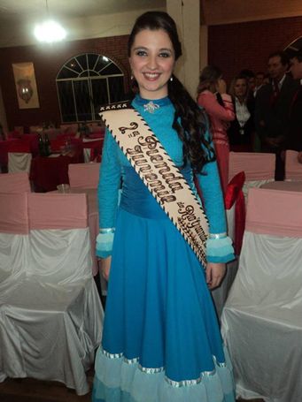 Verônica Padoin, 2ª Prenda Juvenil do Estado.